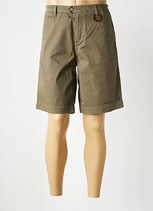 Bermuda coupe droite vert TRAMAROSSA homme