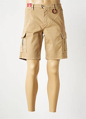 Bermuda coupe droite beige TRAMAROSSA homme