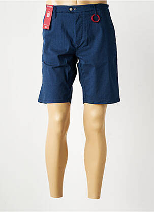 Bermuda coupe droite bleu TRAMAROSSA homme
