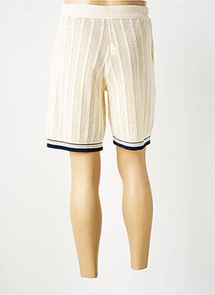 Bermuda taille élastique beige BOB homme