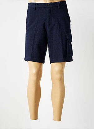 Bermuda taille élastique bleu BOB homme