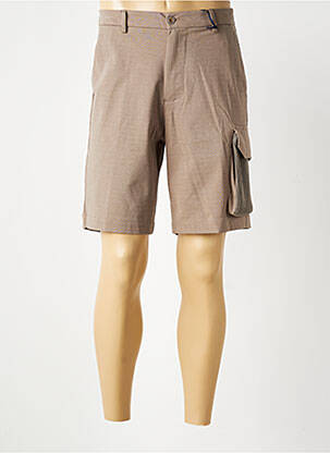Bermuda coupe droite beige BOB homme