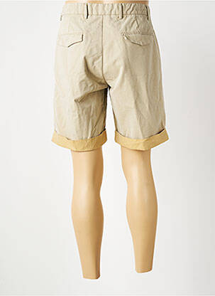 Bermuda coupe droite beige BOB homme