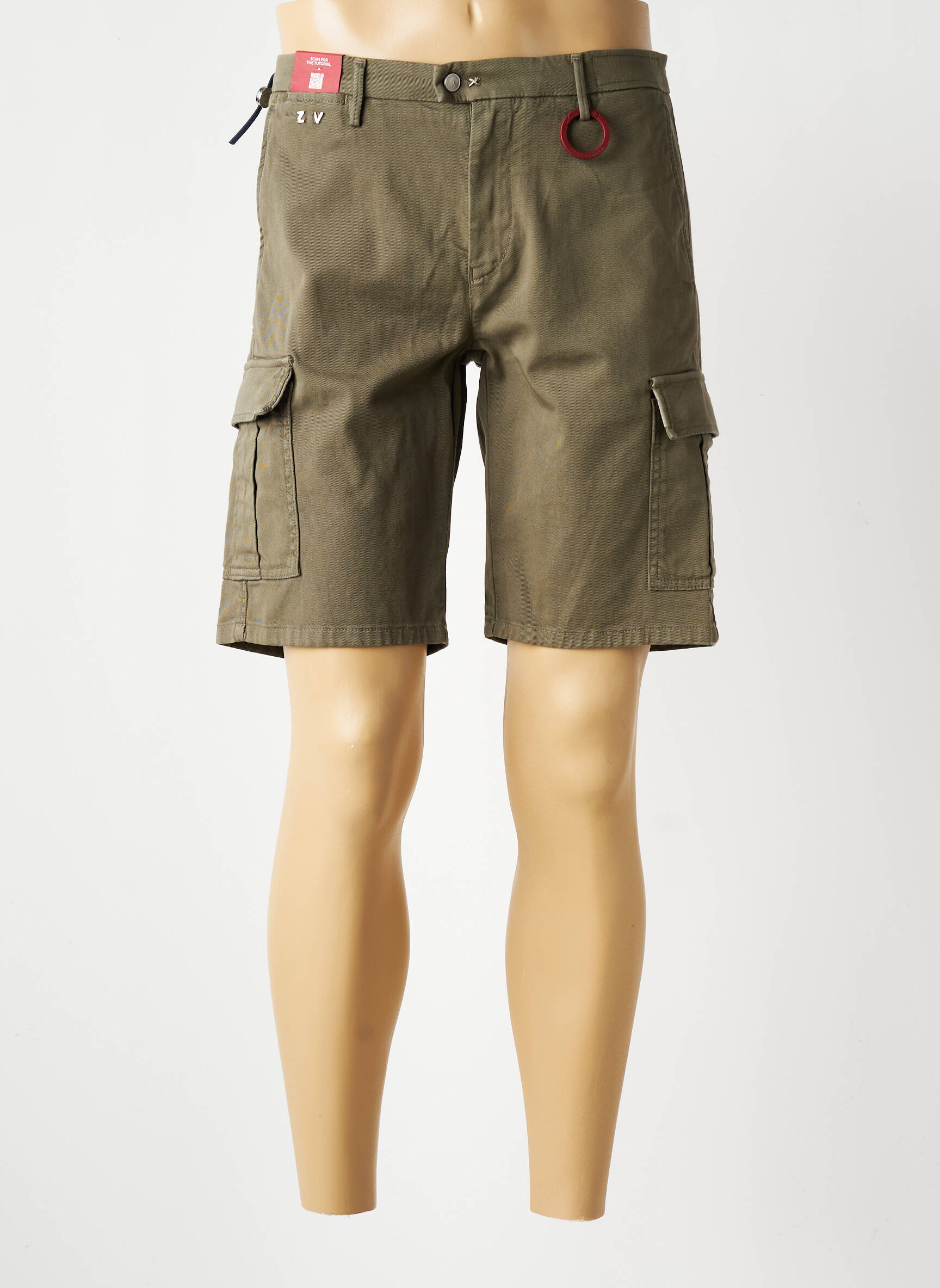 Bermuda coupe droite beige TRAMAROSSA homme
