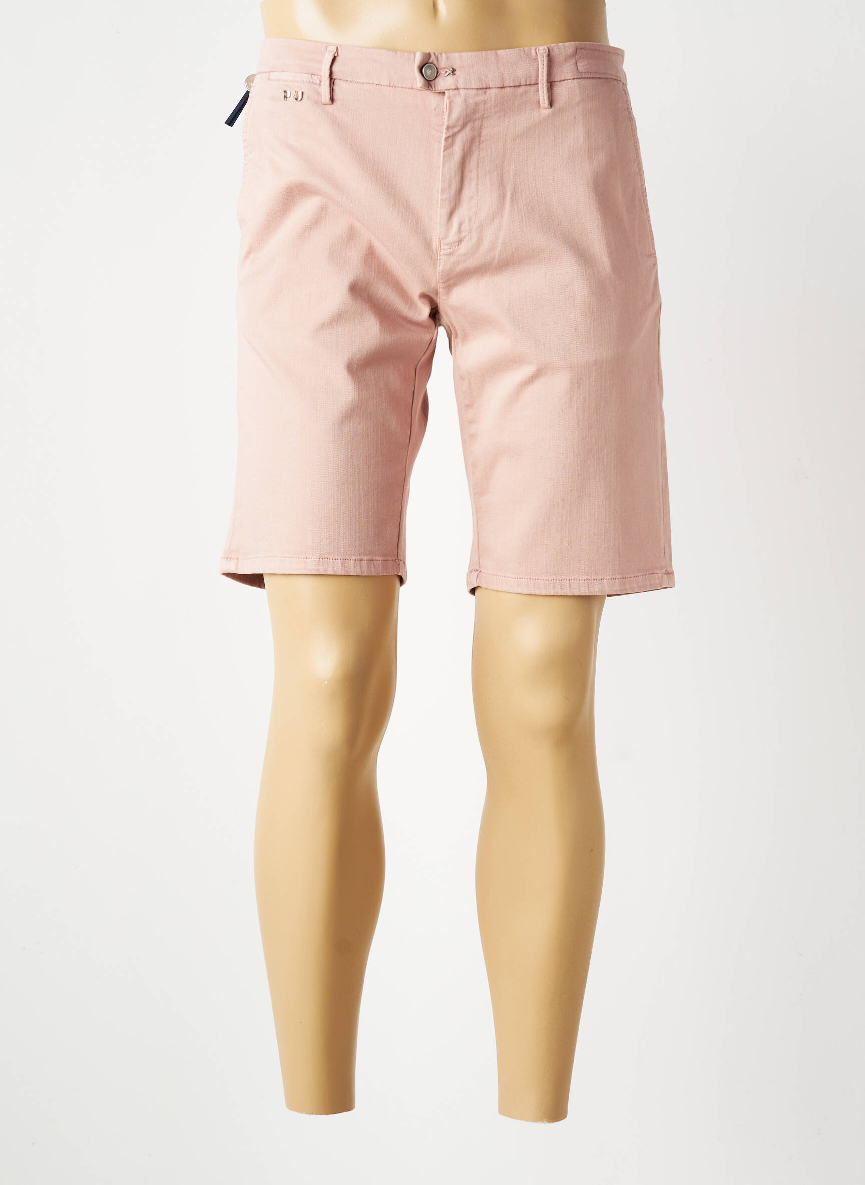 Bermuda coupe droite rose TRAMAROSSA homme