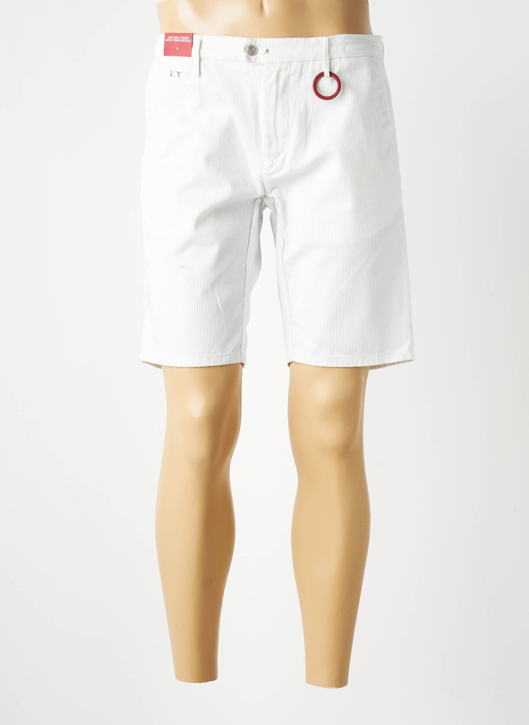 Bermuda coupe droite bleu TRAMAROSSA homme