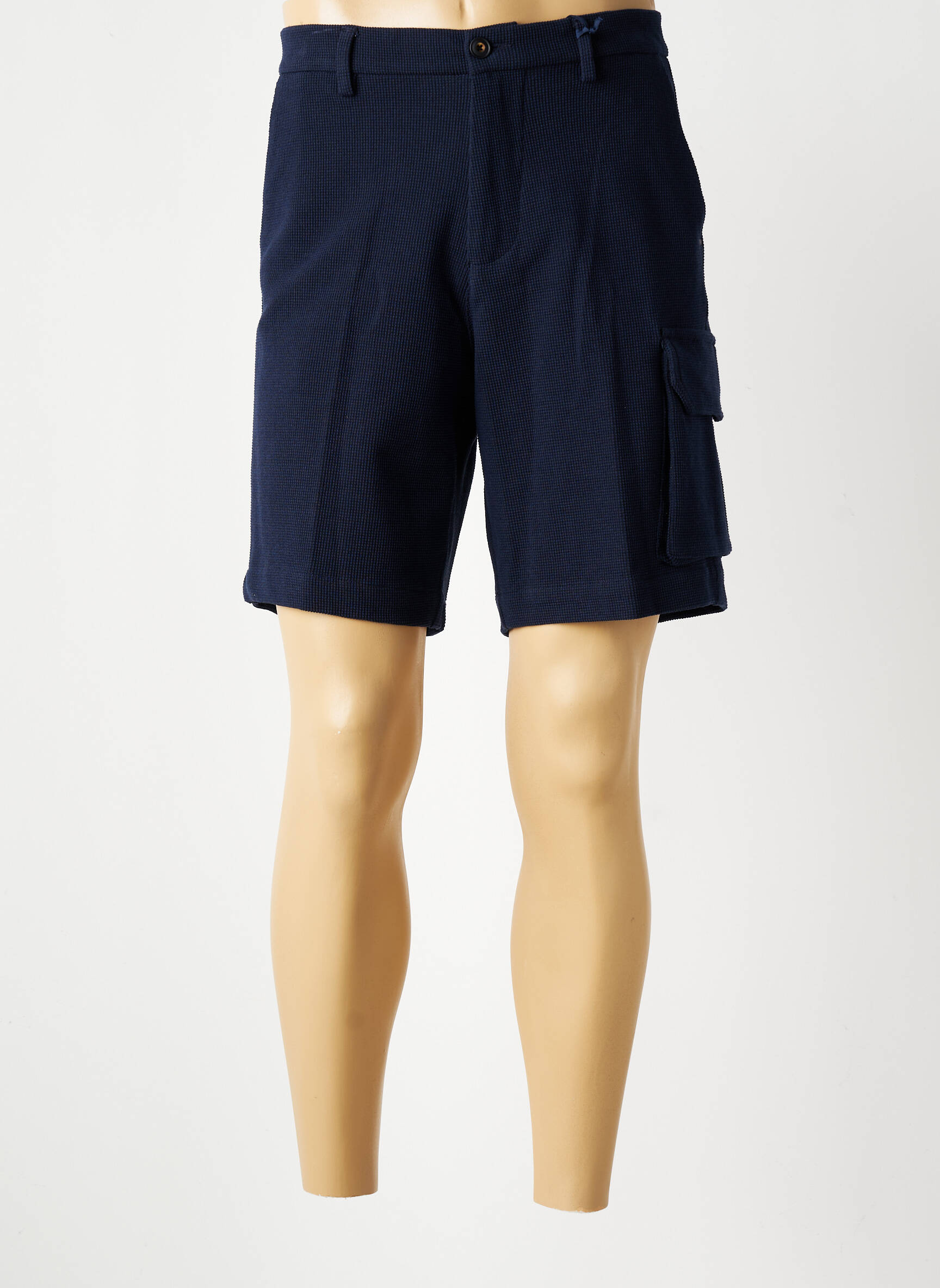 Bermuda taille élastique bleu BOB homme