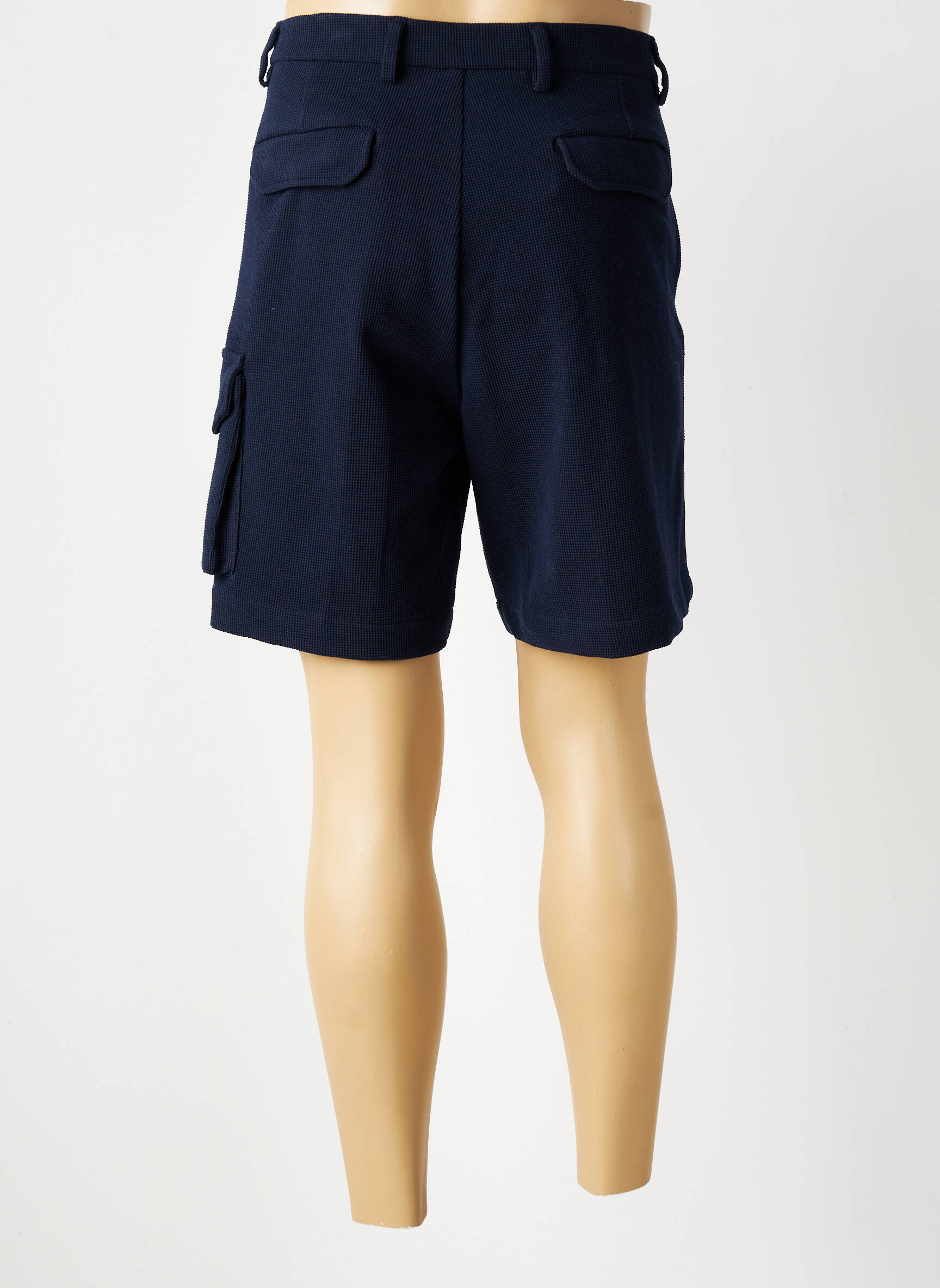 Bermuda taille élastique bleu BOB homme