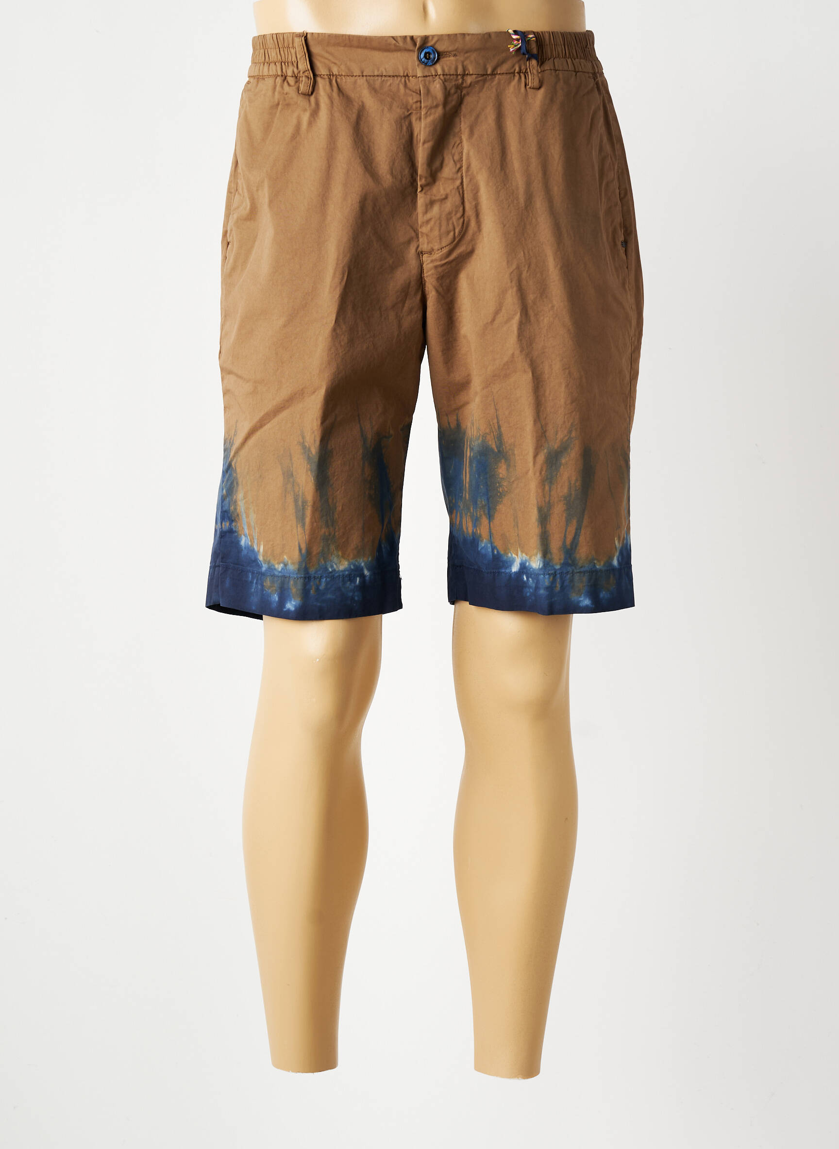 Bermuda coupe droite marron BOB homme