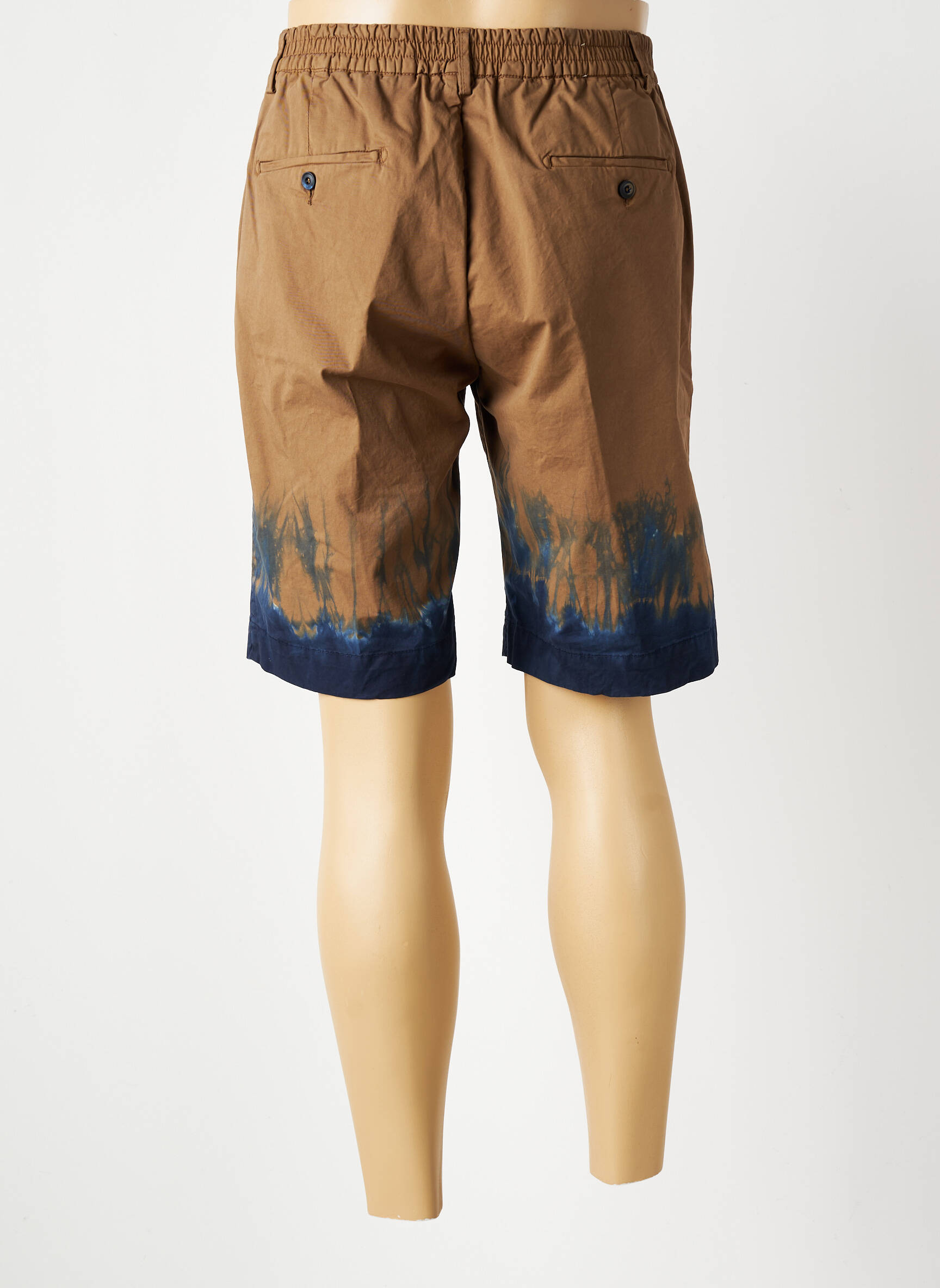 Bermuda coupe droite marron BOB homme