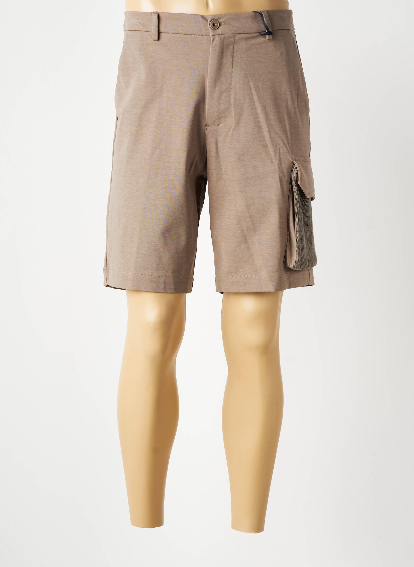 Bermuda coupe droite beige BOB homme