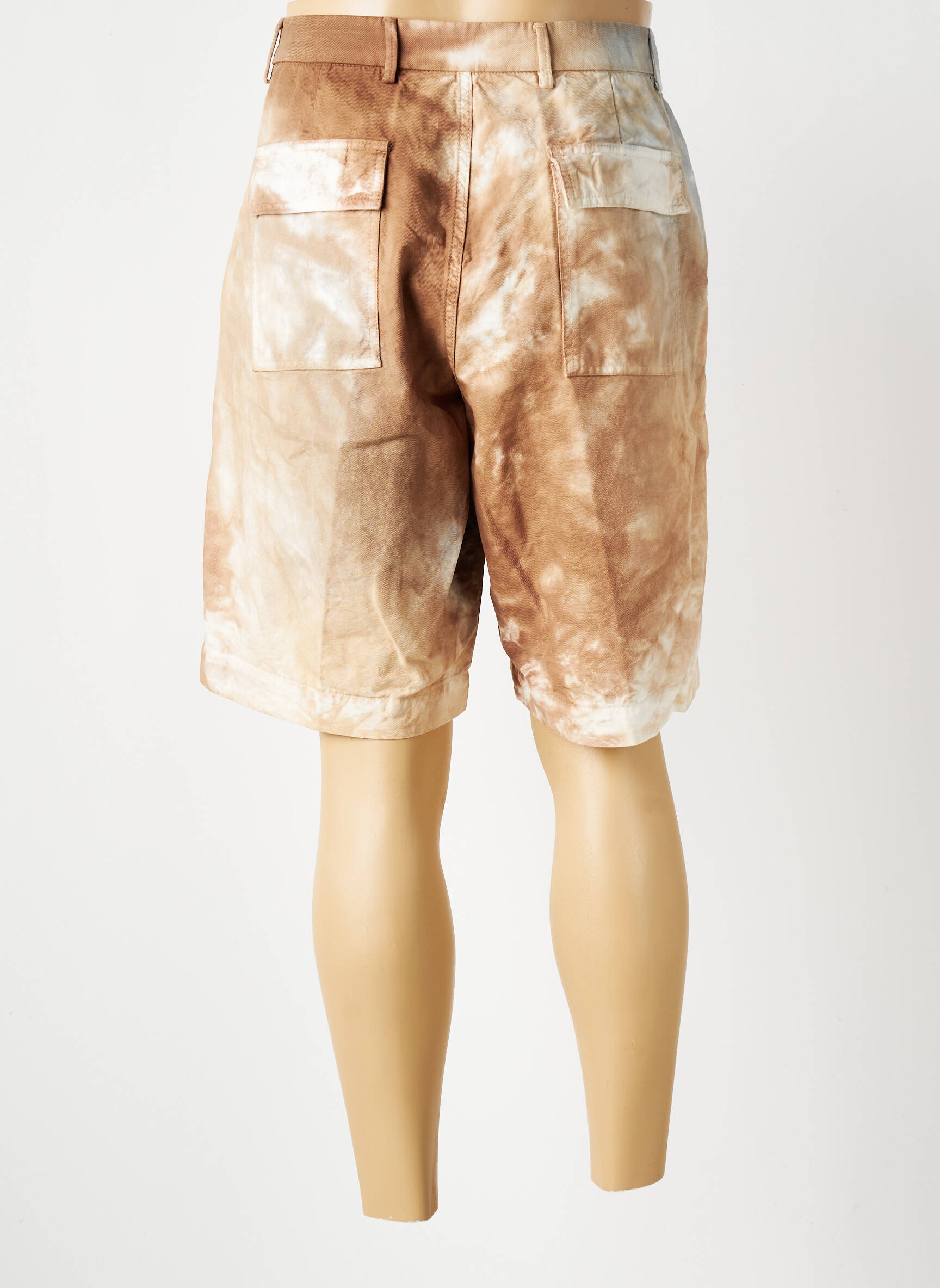 Bermuda coupe droite beige BOB homme