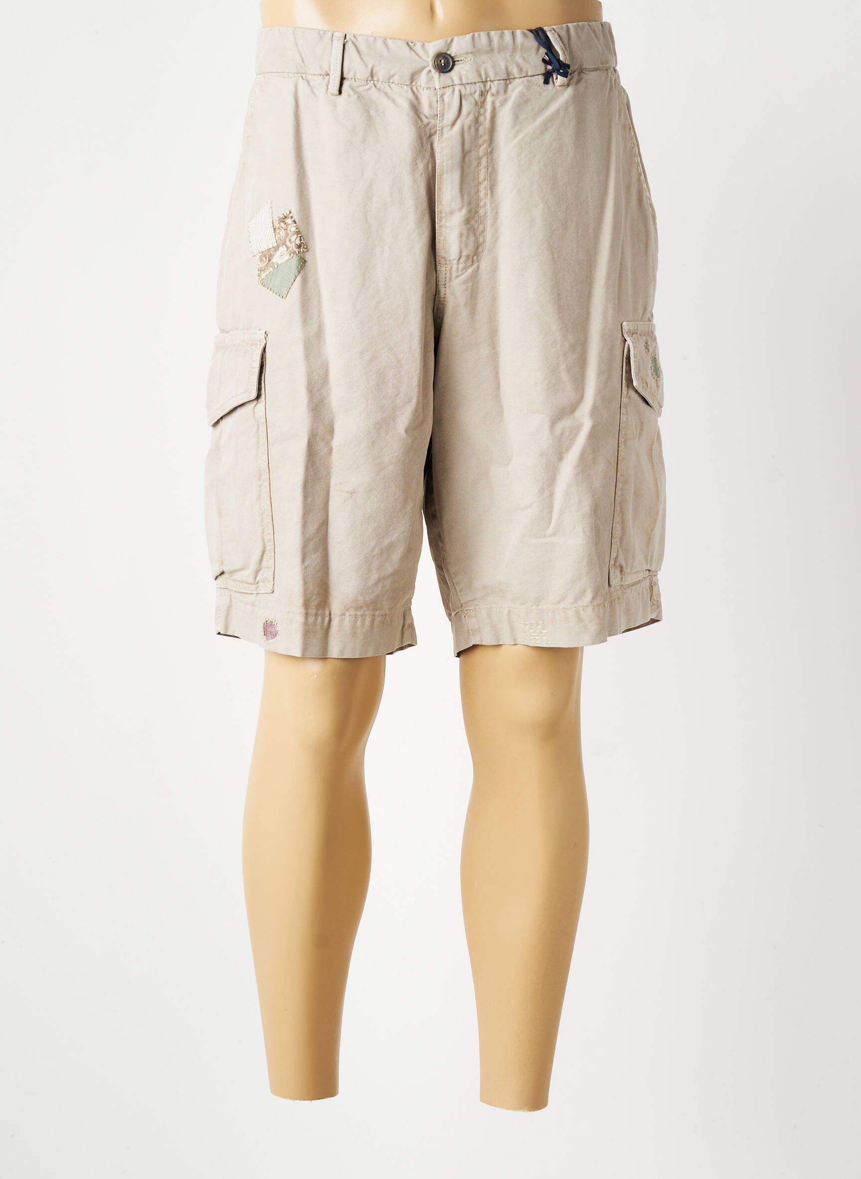 Bermuda coupe droite gris BOB homme