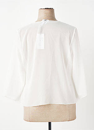 Gilet manches longues manches 3/4 blanc FRANCE RIVOIRE femme