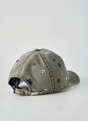 Casquette broderie vert BOB femme