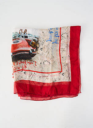 Foulard imprimé fantaisie rouge BOB homme