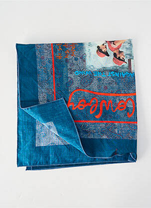 Foulard imprimé fantaisie bleu BOB homme