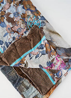 Foulard imprimé fantaisie marron BOB homme