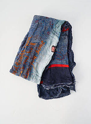 Foulard imprimé fantaisie bleu BOB homme