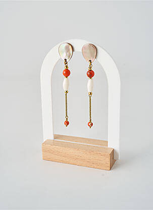 Boucles d’oreilles ornement perles or NATURE BIJOUX femme