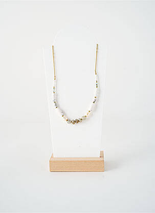 Collier ornement perles gris NATURE BIJOUX femme