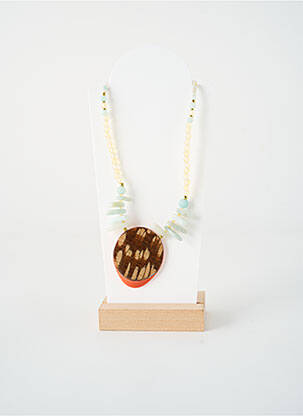 Collier ornement perles bleu NATURE BIJOUX femme