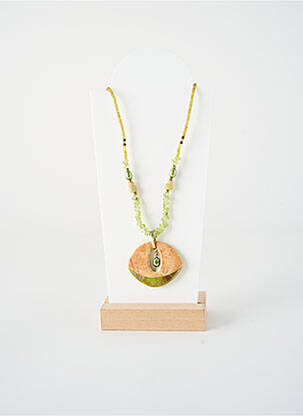 Collier ornement perles vert NATURE BIJOUX femme