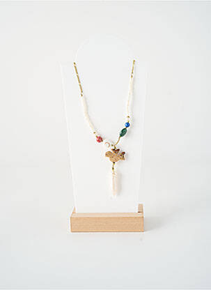 Collier ornement perles blanc NATURE BIJOUX femme
