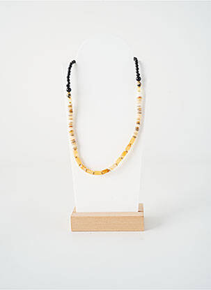Collier ornement perles beige NATURE BIJOUX femme