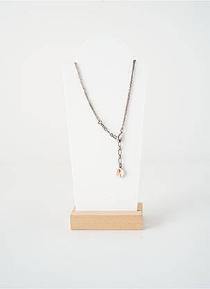 Collier ornement perles marron NATURE BIJOUX femme