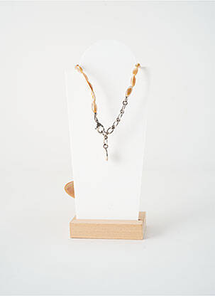Collier ornement perles beige NATURE BIJOUX femme