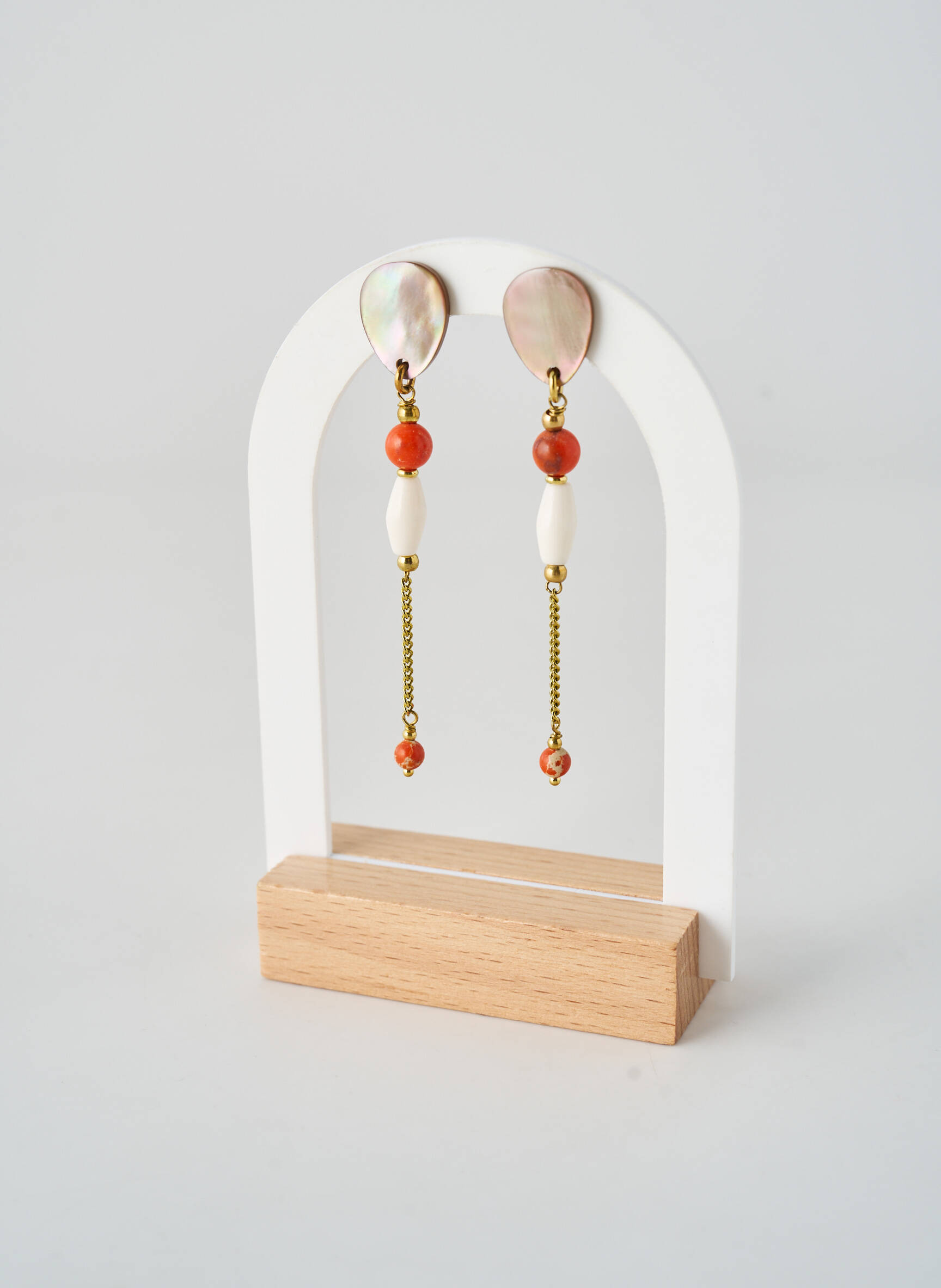 Boucles d’oreilles ornement perles or NATURE BIJOUX femme