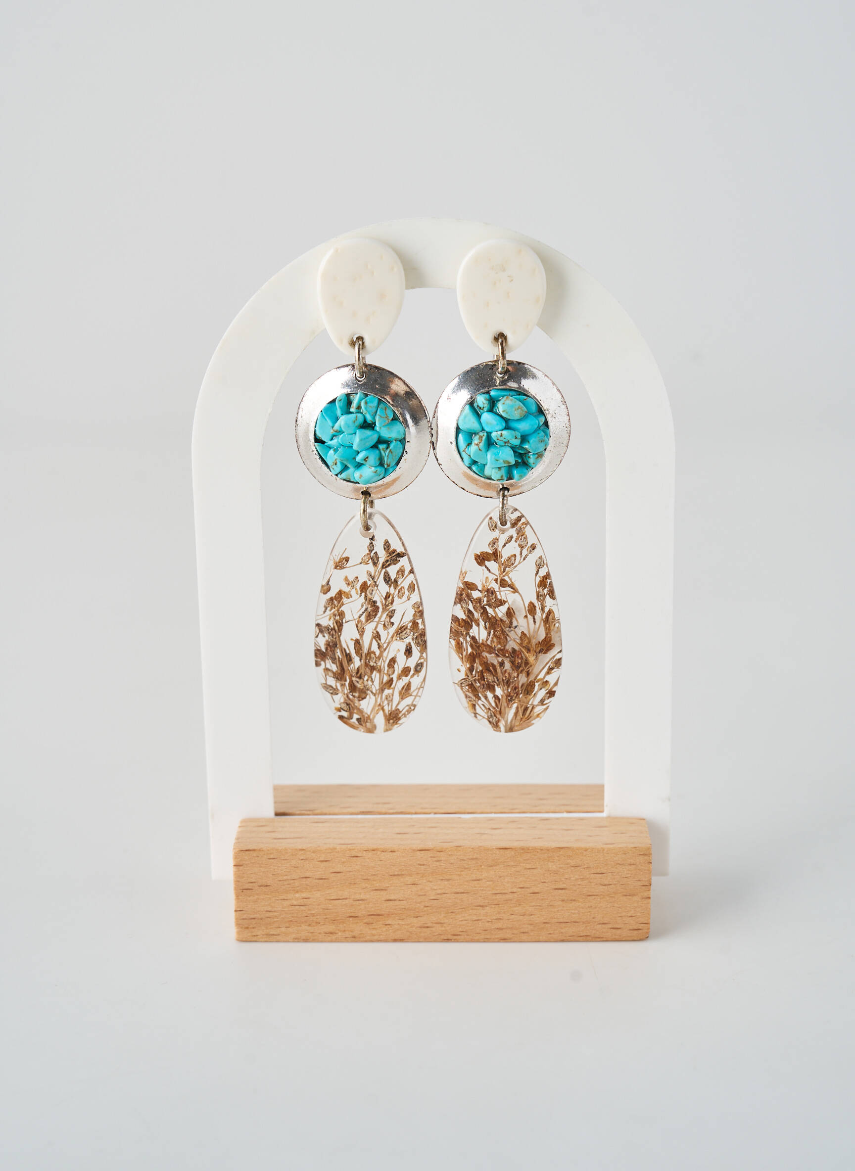 Boucles d’oreilles fermeture boucle(s) bleu NATURE BIJOUX femme