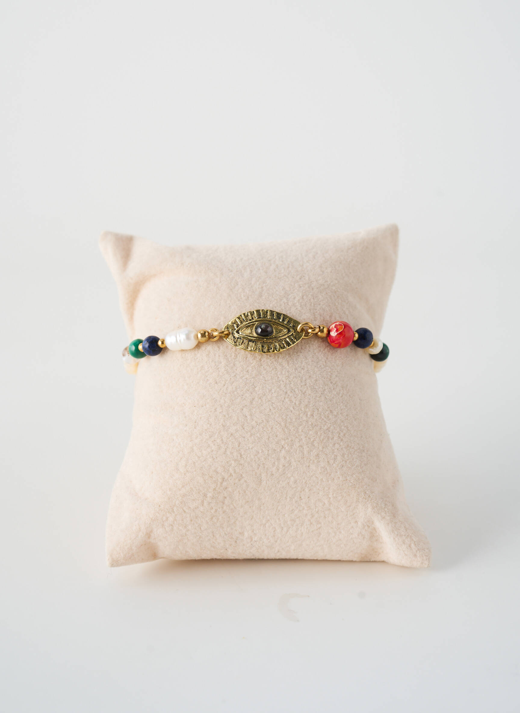 Bracelet fermeture fermoir mousqueton blanc NATURE BIJOUX femme