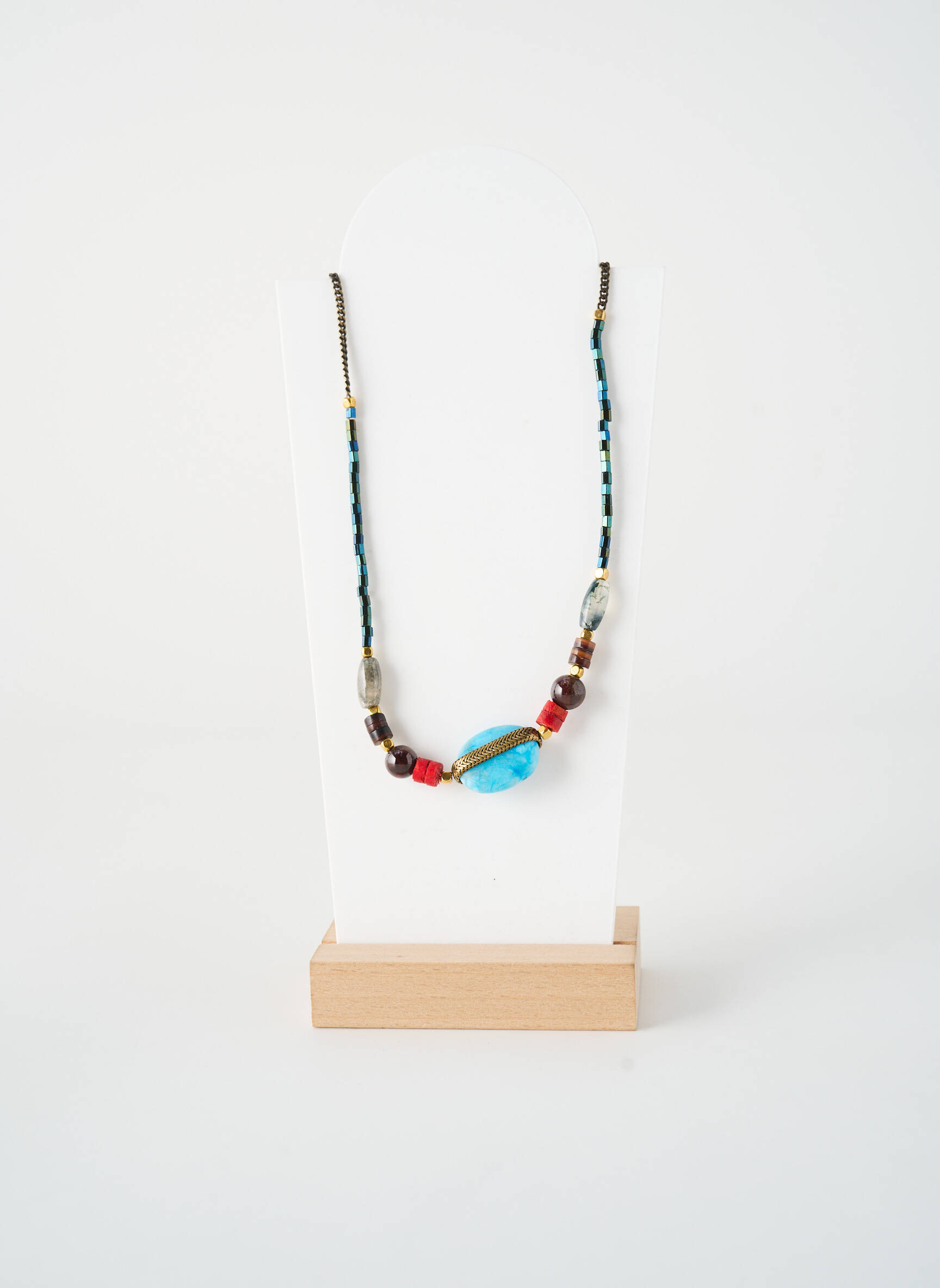 Collier ornement perles noir NATURE BIJOUX femme
