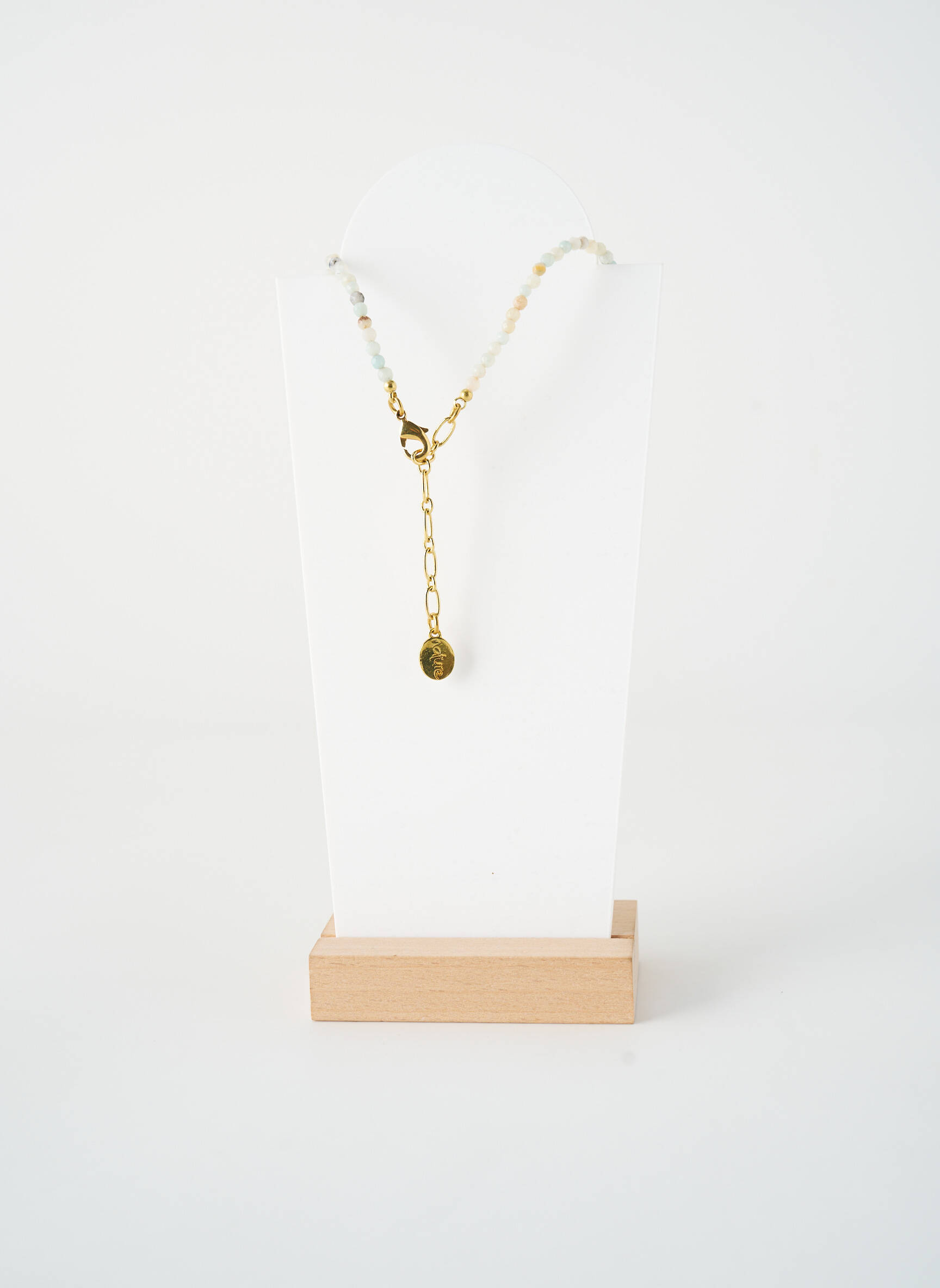 Collier ornement perles bleu NATURE BIJOUX femme
