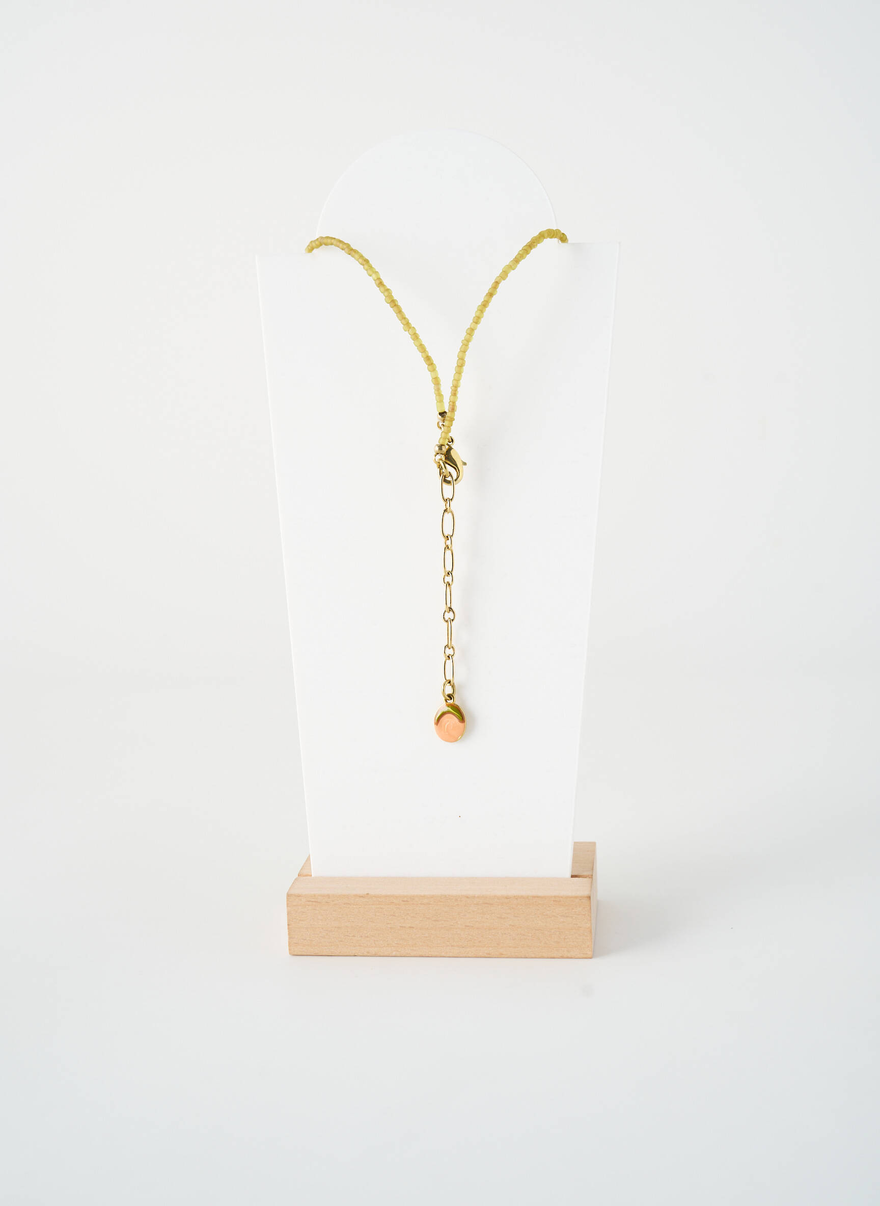 Collier ornement perles vert NATURE BIJOUX femme