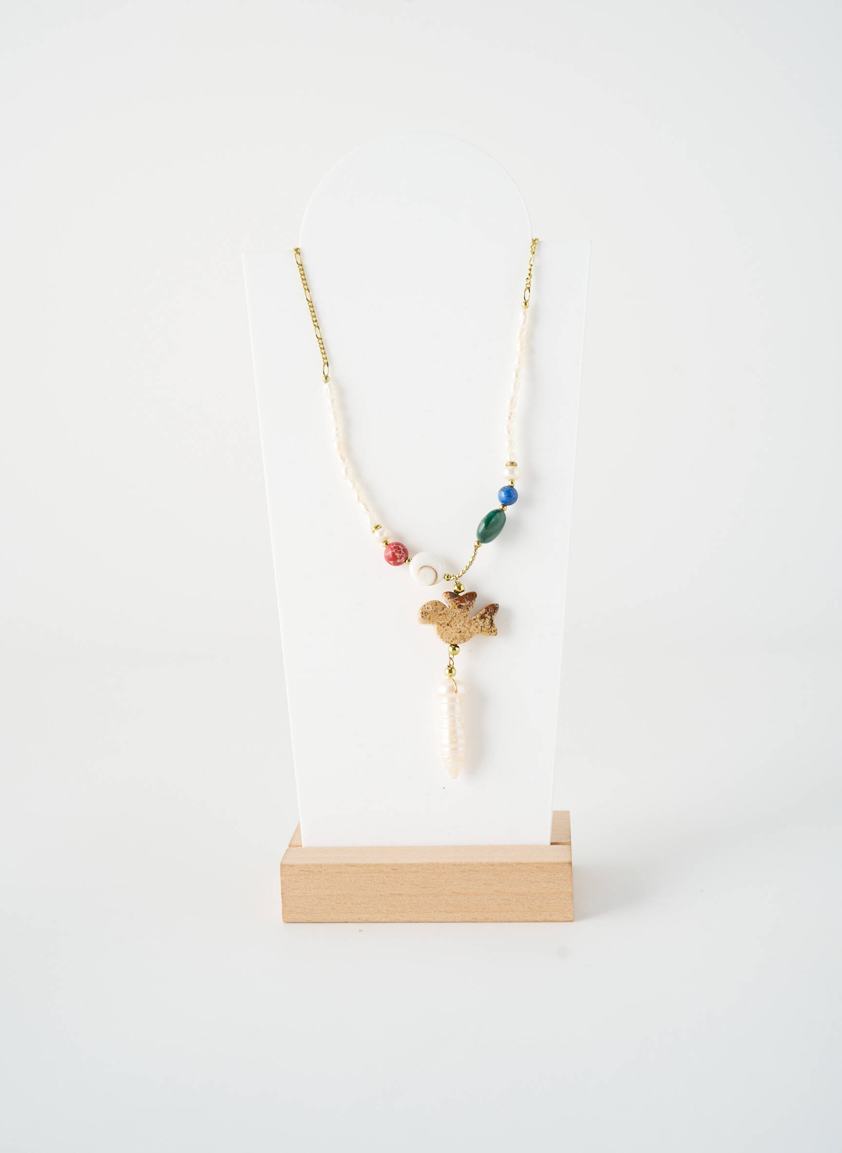 Collier ornement perles blanc NATURE BIJOUX femme