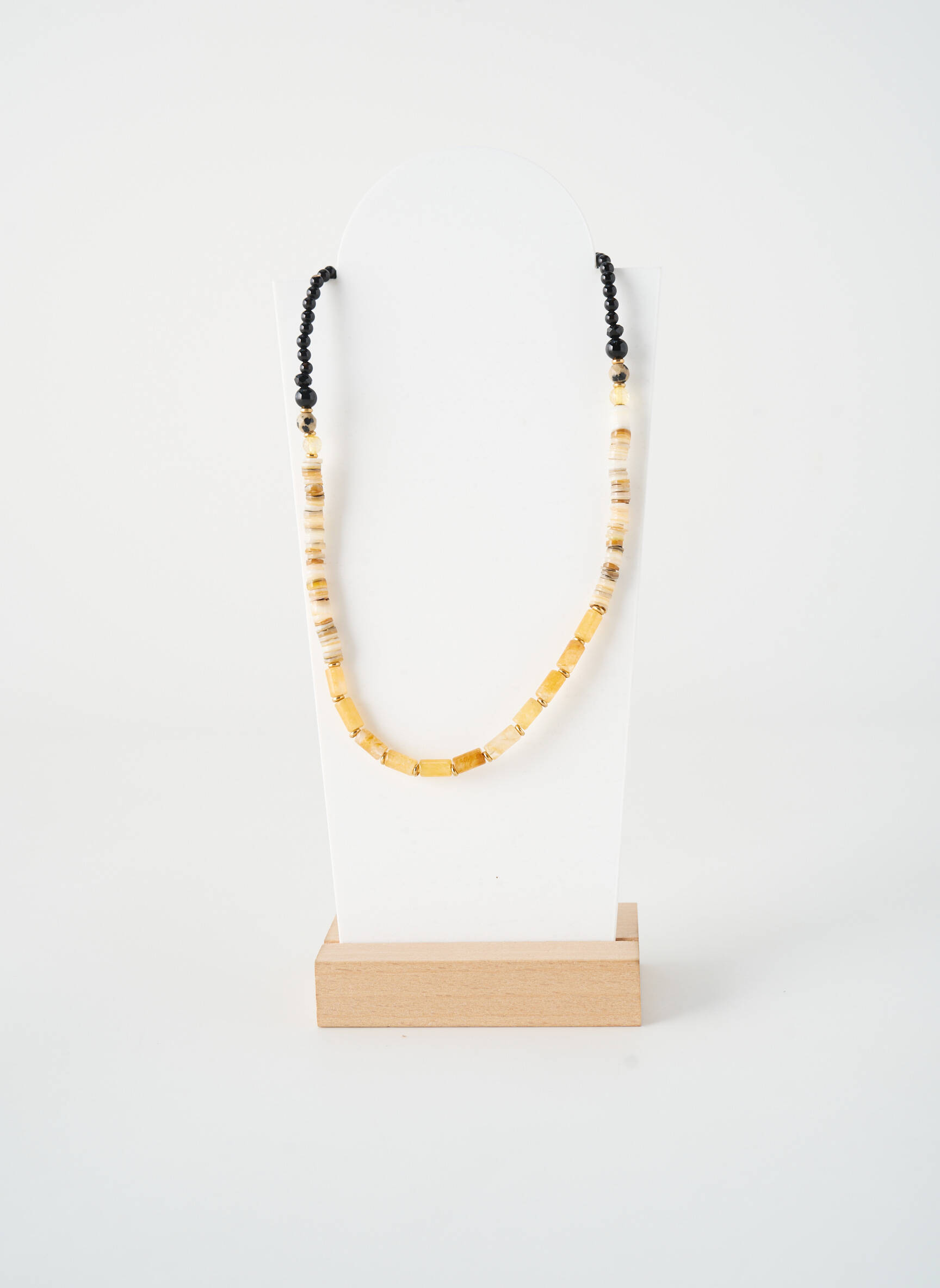 Collier ornement perles beige NATURE BIJOUX femme