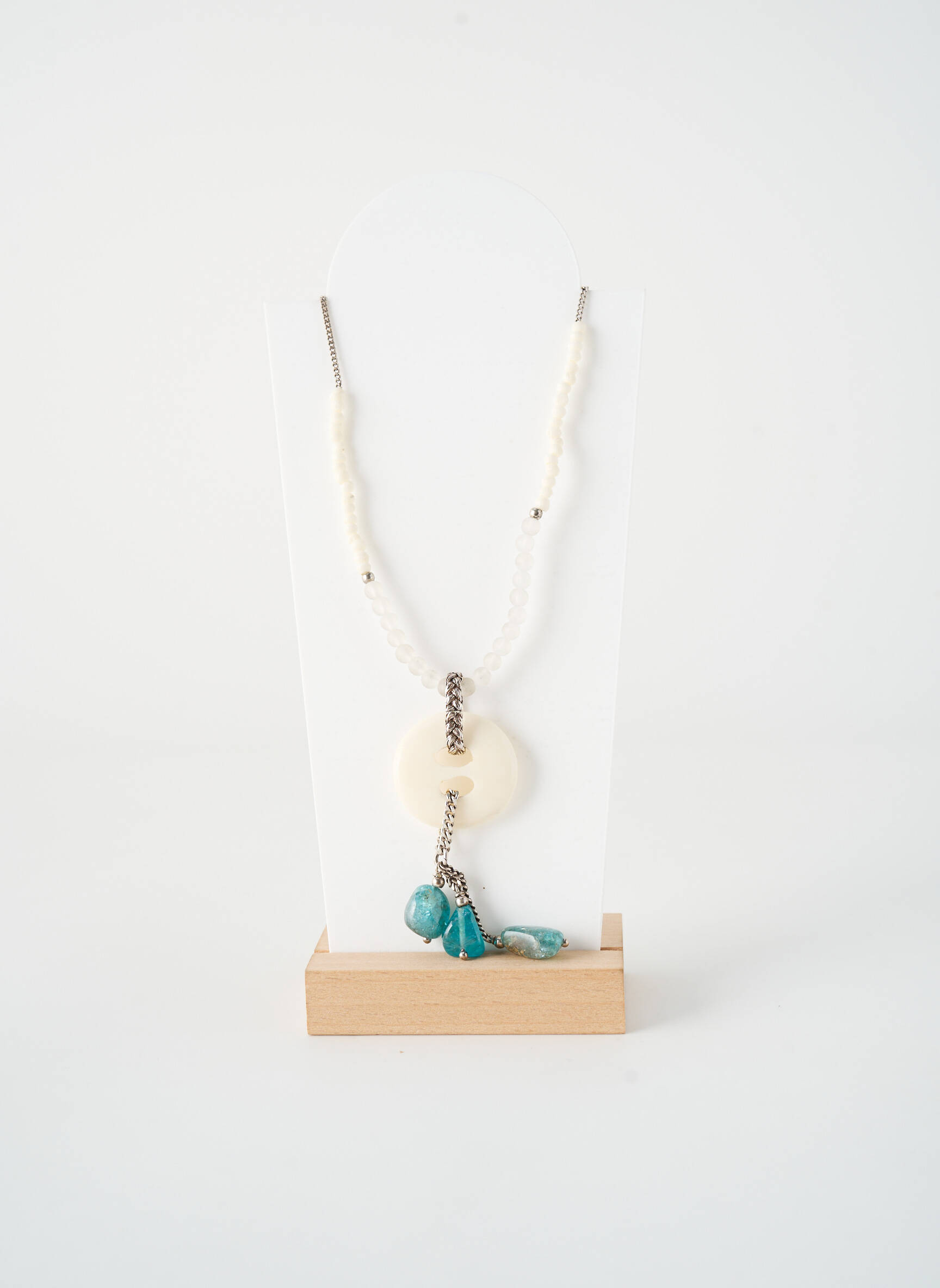 Collier ornement perles blanc NATURE BIJOUX femme