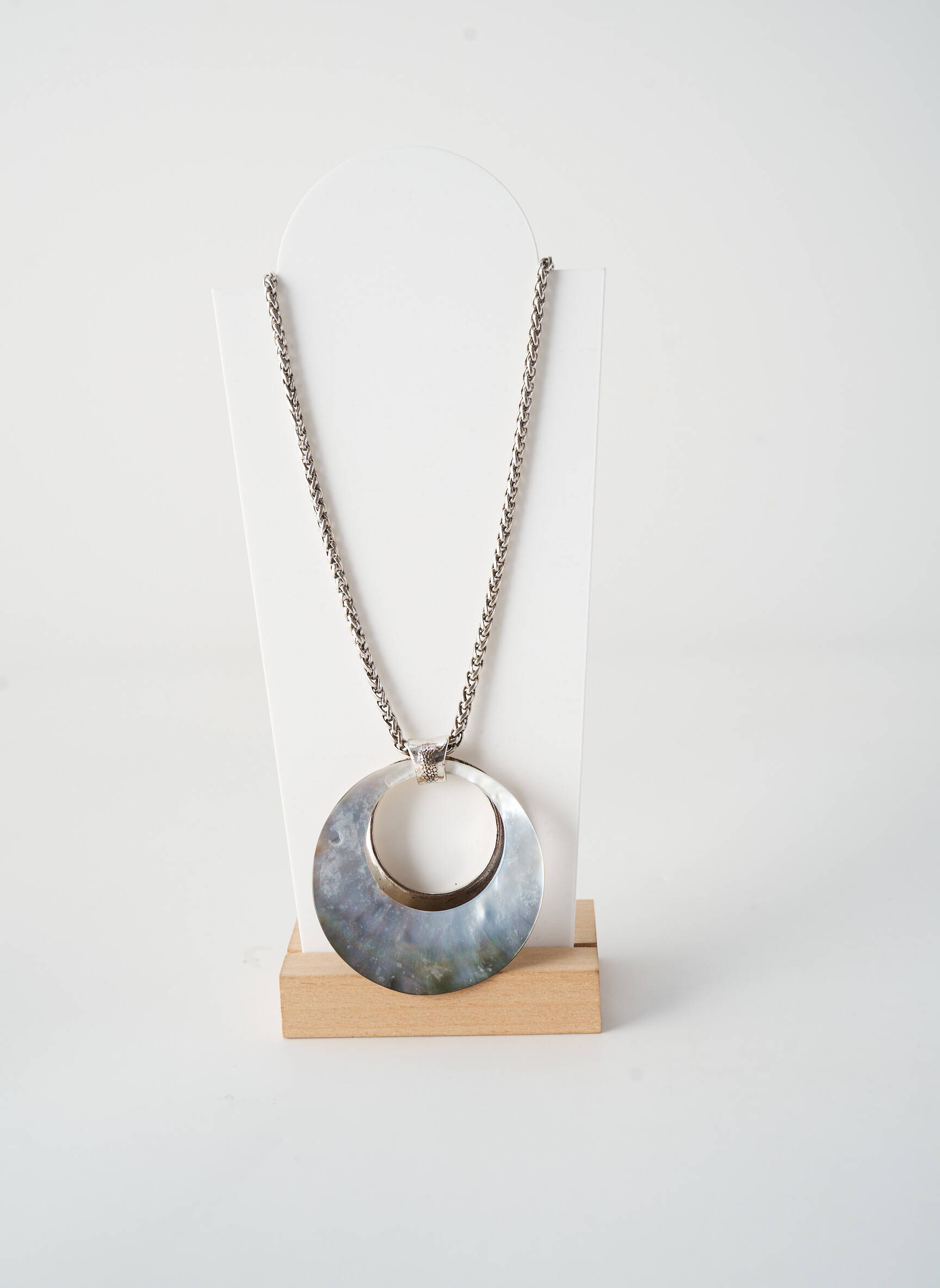Collier ornement breloque / pampille argent ORITAO femme