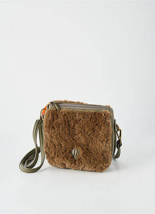 Sac fermeture zippée forme rectangulaire vert LE VOYAGE EN PANIER femme