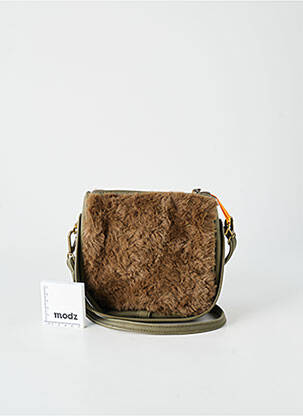 Sac fermeture zippée forme rectangulaire vert LE VOYAGE EN PANIER femme
