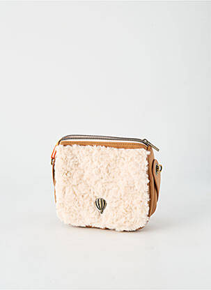 Sac fermeture zippée forme rectangulaire beige LE VOYAGE EN PANIER femme