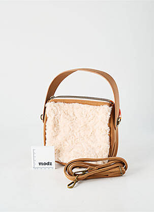 Sac fermeture zippée forme rectangulaire beige LE VOYAGE EN PANIER femme