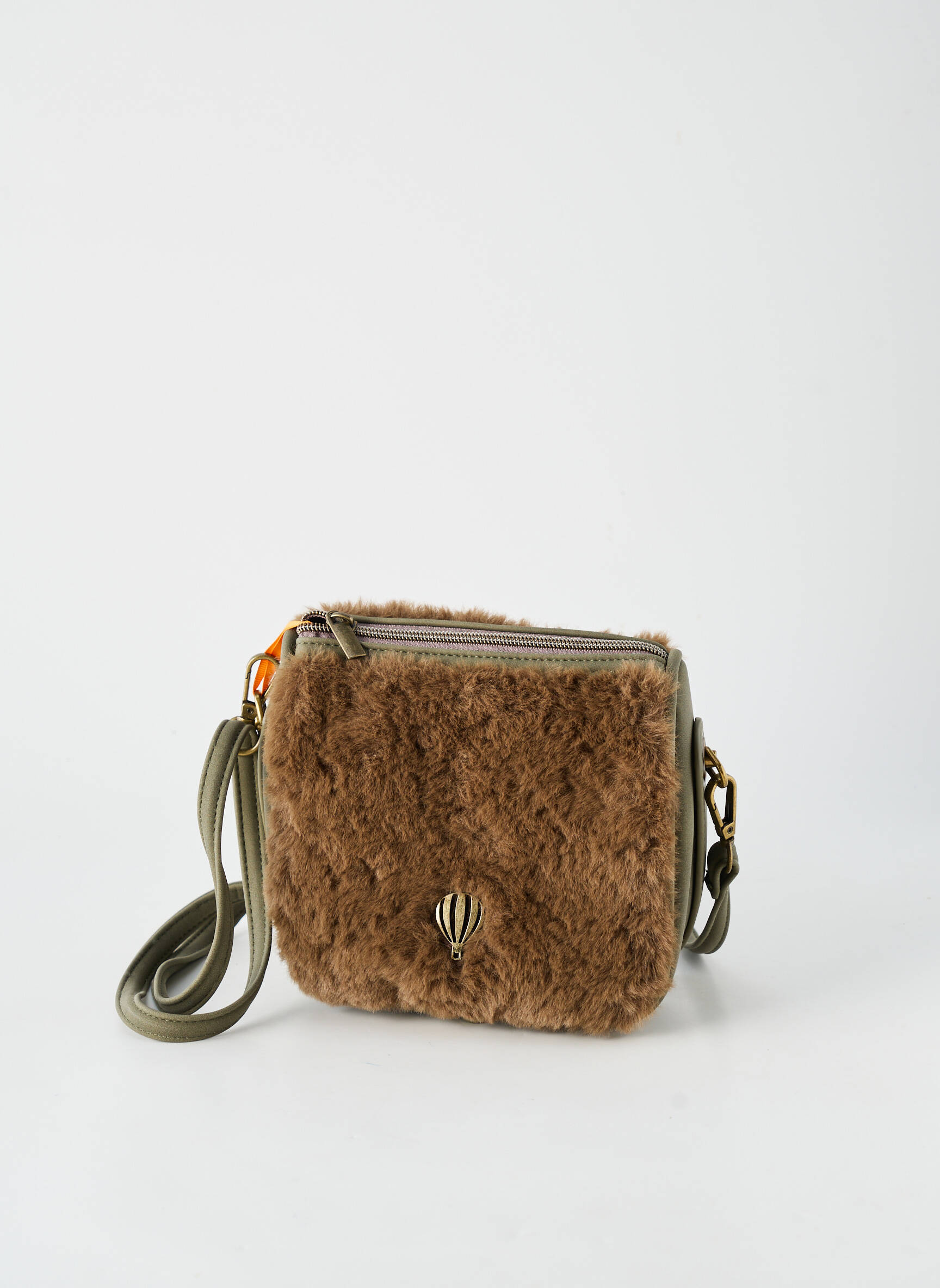 Sac fermeture zippée forme rectangulaire vert LE VOYAGE EN PANIER femme