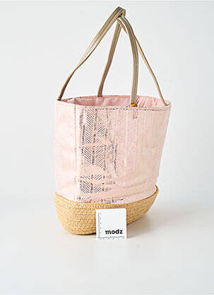 Sac doublure textile forme plage rose LE VOYAGE EN PANIER femme