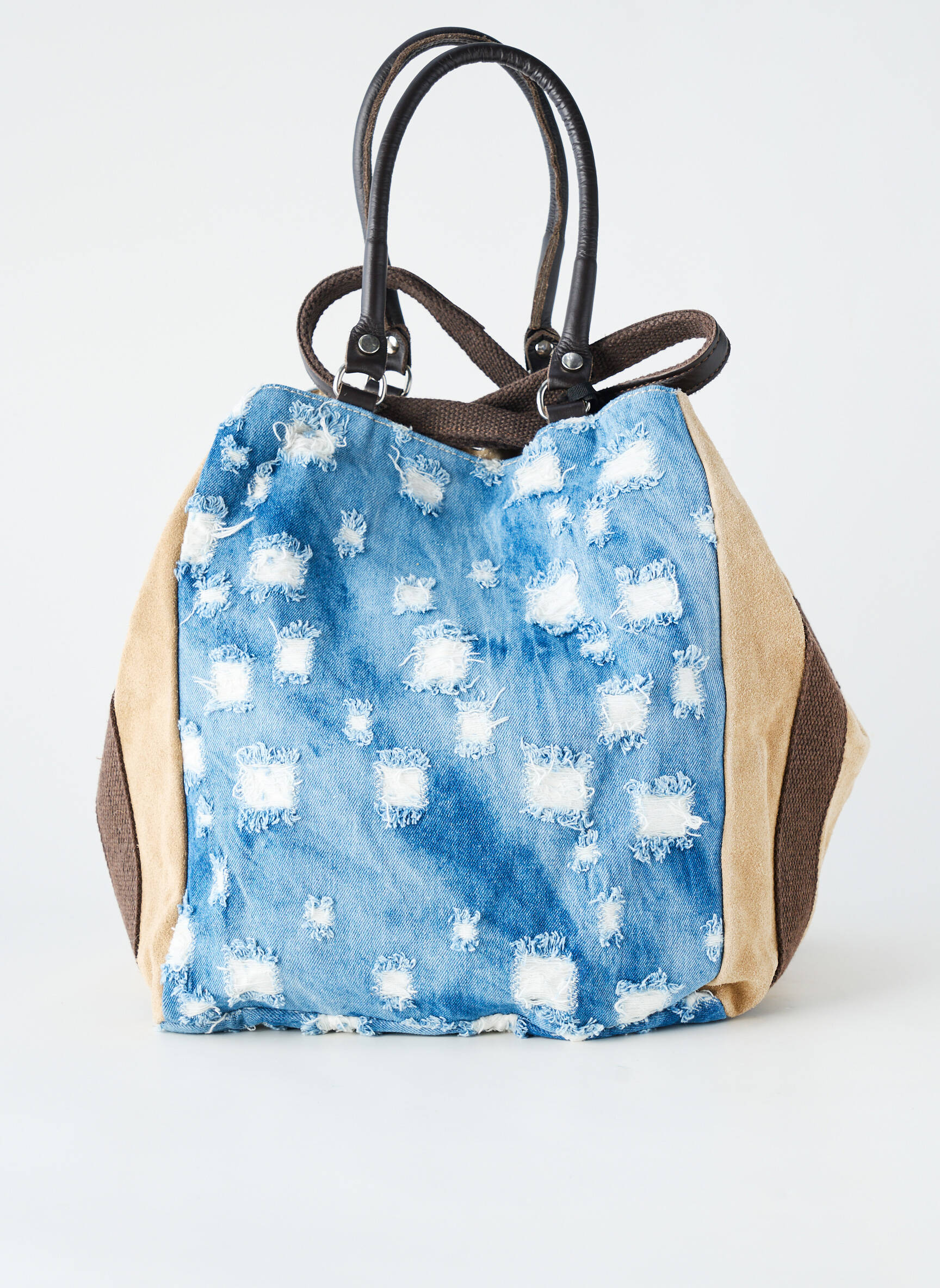 Sac fermeture fermeture aimantée forme rectangulaire bleu BORSE IN PELLE femme