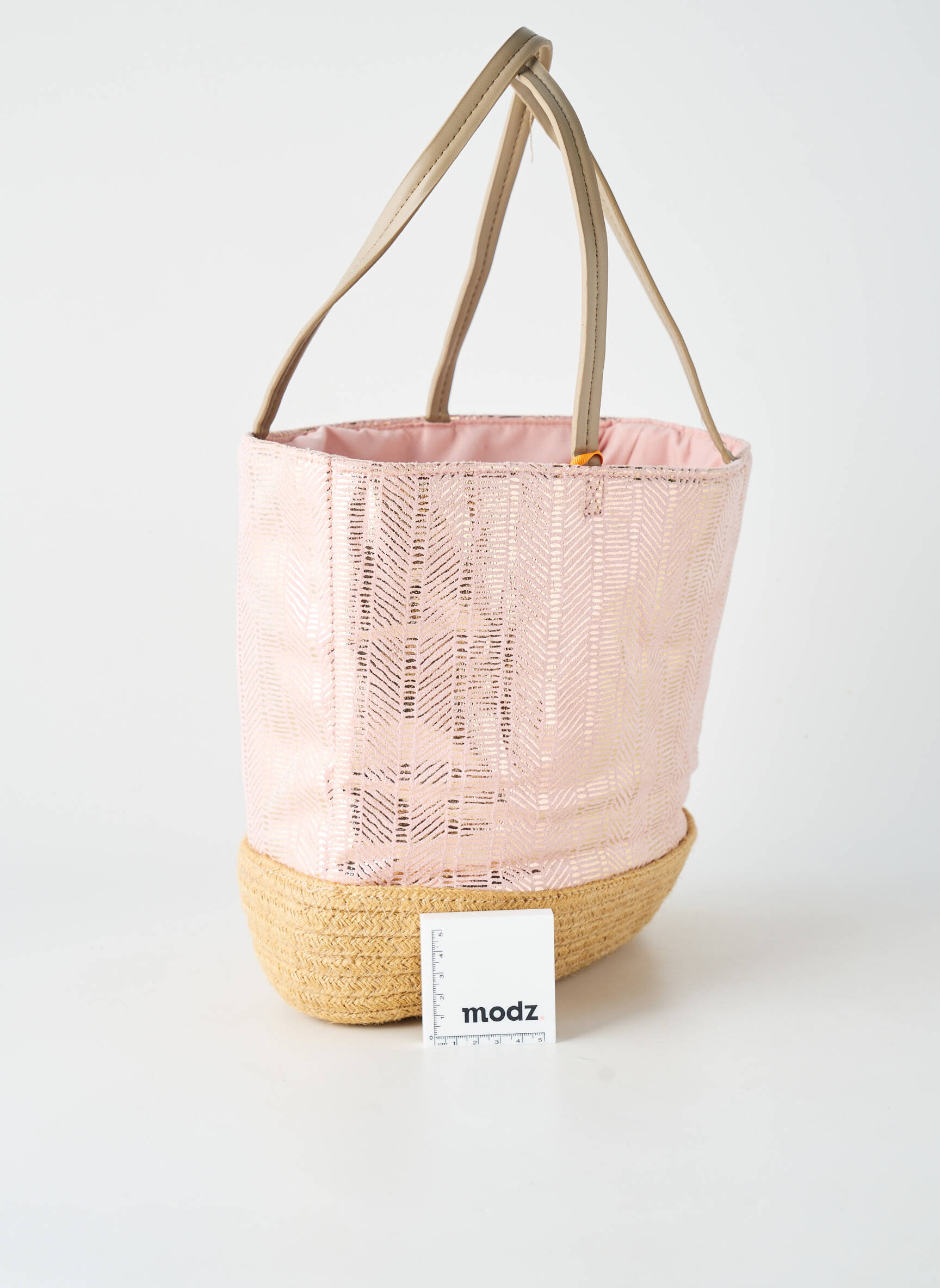 Sac doublure textile forme plage rose LE VOYAGE EN PANIER femme