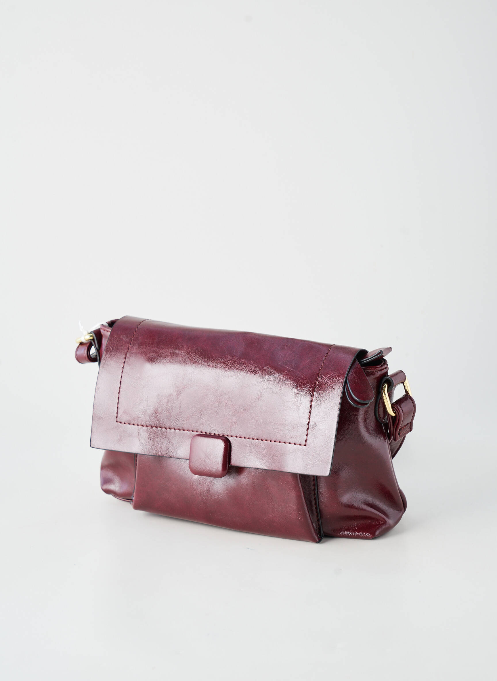 Sac multipoches forme rectangulaire rouge INES DELAURE femme